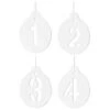 Bloomingville Geschenk-Anhänger Advent H 9 Cm, 4 Stück
