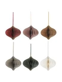 Bloomingville Baumanhänger-Set Milay, 6 Stück