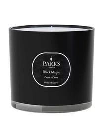 Dreidocht-Duftkerze Black Magic (Zedernholz, Vetivergras & Patschuli)