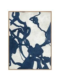 Handgemaltes Leinwandbild Blueplay Mit Holzrahmen