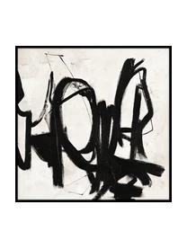 Handgemaltes Leinwandbild Playblack Mit Holzrahmen