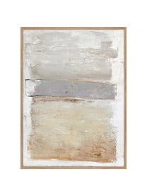 Handgemaltes Leinwandbild Scenario Mit Holzrahmen